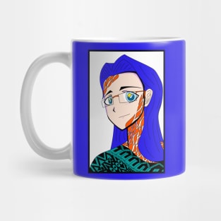 blue is the warmest color in selfie love ecopop Mug